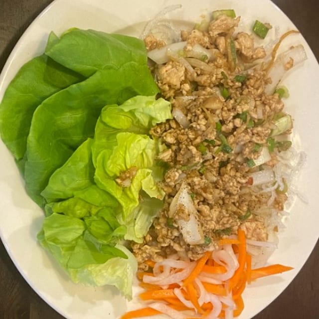 Lettuce Chicken Wrap.