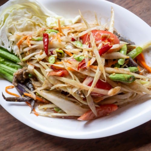 Shrimp Papaya Salad.