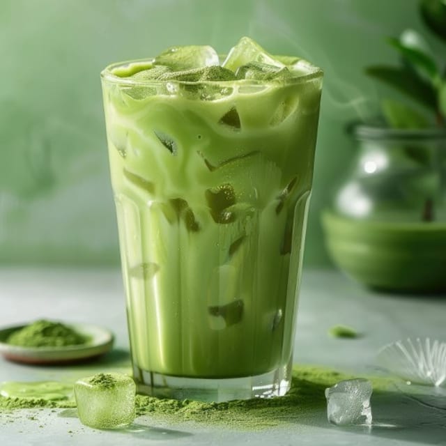 Matcha Iced Green Tea.