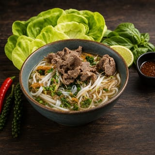 Pho with Grilled