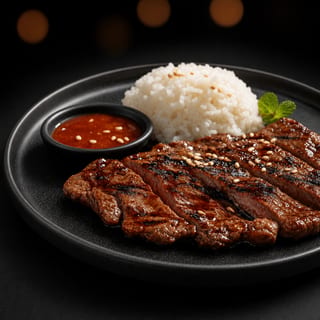 Rice Platter with Grilled