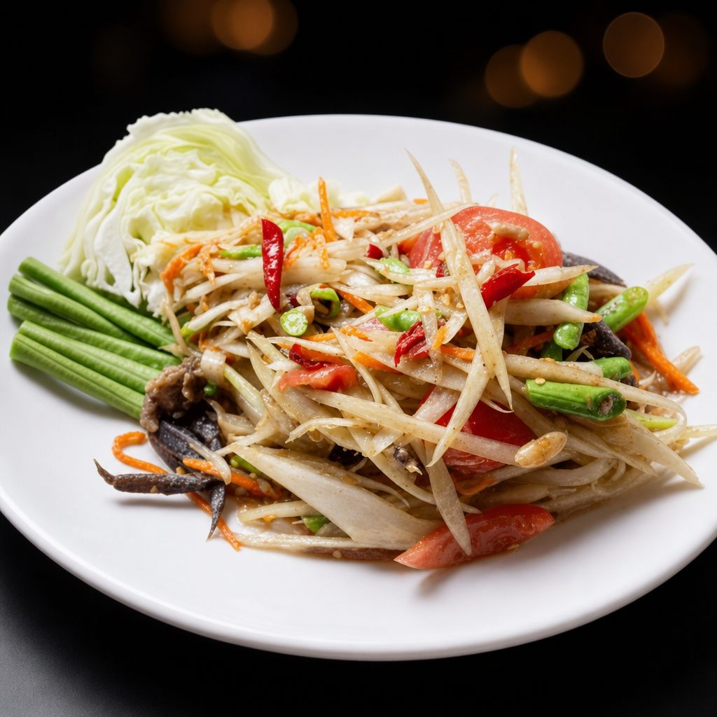 Shrimp Papaya Salad.