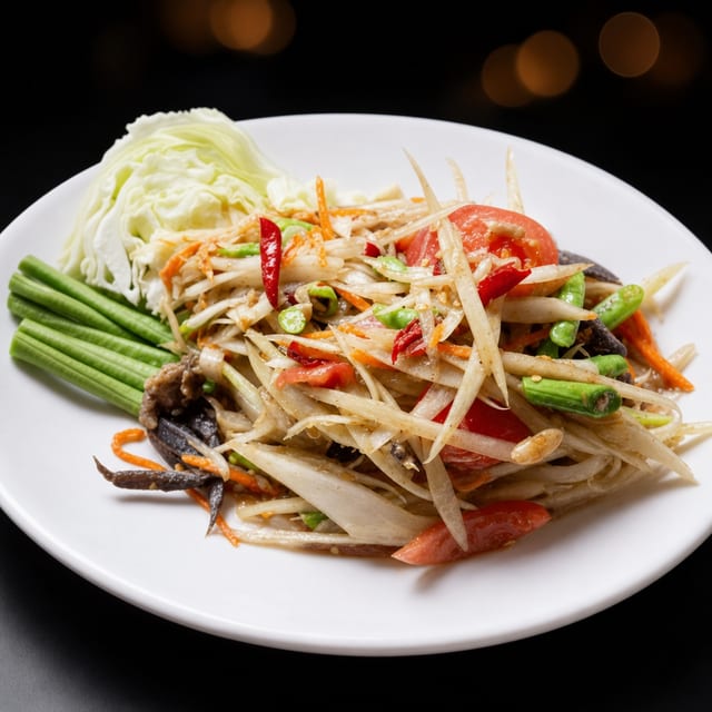Shrimp Papaya Salad.