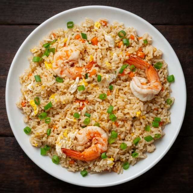 Deluxe Rice with Shrimp.