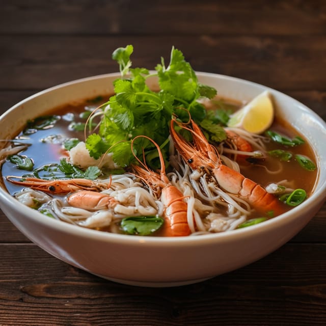 Pho with Seafood.