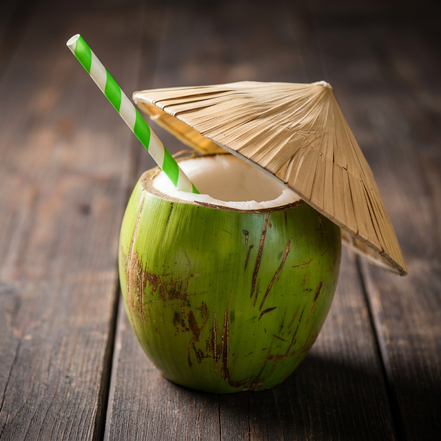 Fresh Coconut Drink.