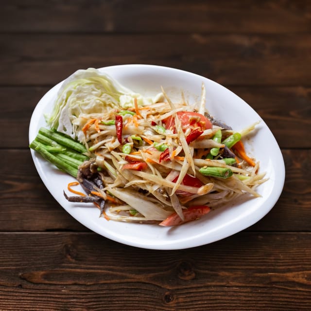 Shrimp Papaya Salad.