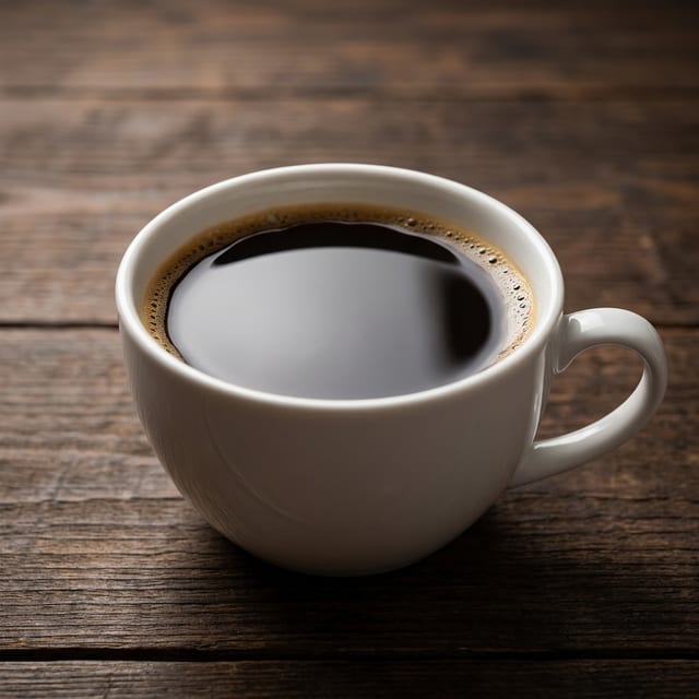 Plain Black Coffee.