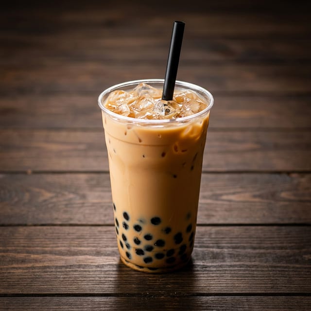 Vietnamese Iced Coffee with Boba.