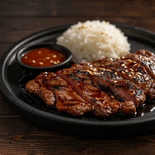 Rice Platter with Grilled