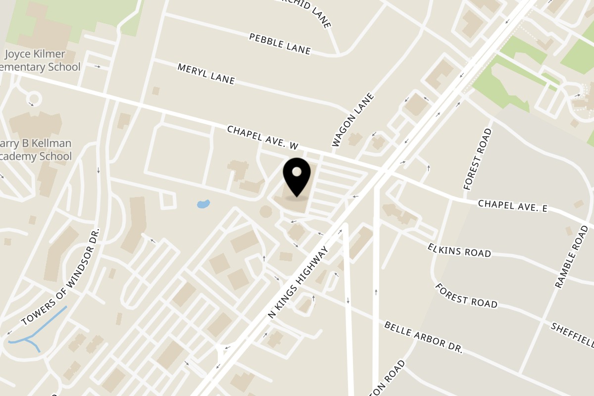 Map showing the location of Anise Viet Cuisine Cherry Hill on 600 Kings Highway N in Cherry Hill